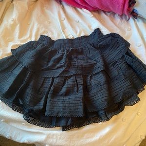 aerie rock n ruffle mini skirt